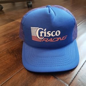Vintage 90s Crisco Racing mesh trucker snapback